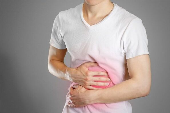 Dor abdominal con amebas